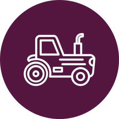 Tractor Vector Icon Design