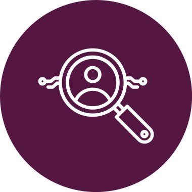 Müşteri Vektör Satırı Vektör Simgesi Tasarımı