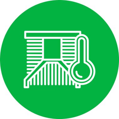 Isı Batan Vektör Simgesi Tasarımı