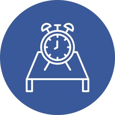Masa Saati Vektör Simgesi Tasarımı