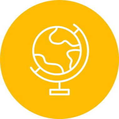 Dünya Vektör Simgesi Tasarımı