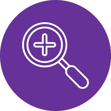 vektör simgesi tasarım görünümünde yakınlaştırma