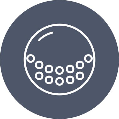 Golf Topu Vektör Simgesi Tasarımı