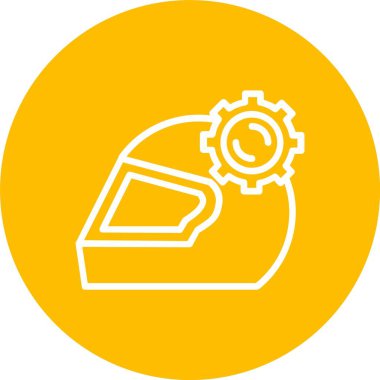 Kask vektör simgesi tasarım