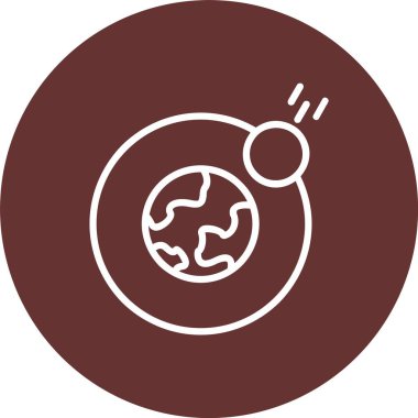 Meteor Vektörü Simgesi Tasarımı