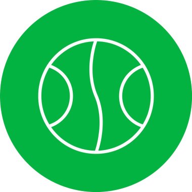 Tenis Topu Vektör Simgesi Tasarımı