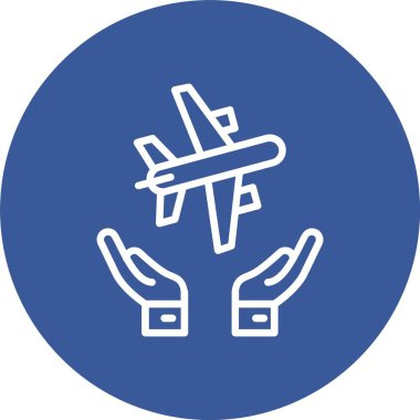 Travel Insurance Vector Icon Design