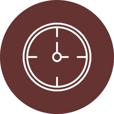 Wall Clock Vector Icon Design