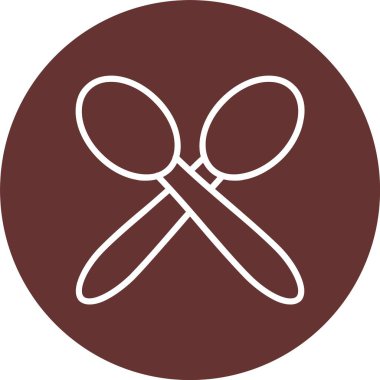 Kaşık vektör simgesi tasarım