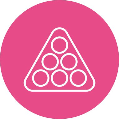 Snooker Çerçeve Vektör Simgesi Tasarımı