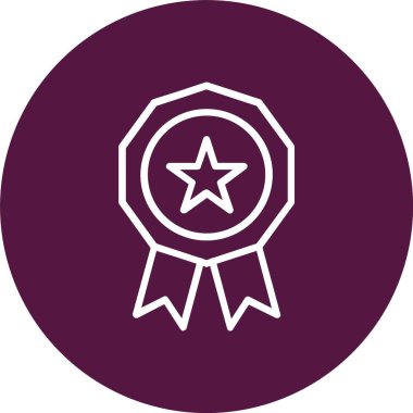 Madalya vektör simgesi tasarım