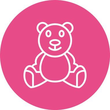 Teddy Bear Vector Icon Design