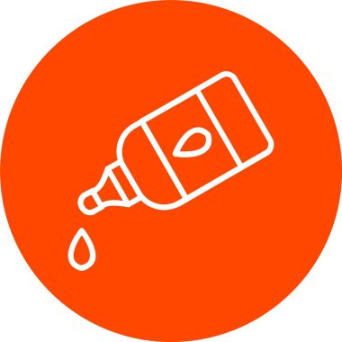 Sıvı Yapıştırıcı Vektör Simgesi Tasarımı