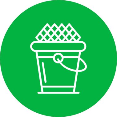 Buz Kovası Vektör Simgesi Tasarımı