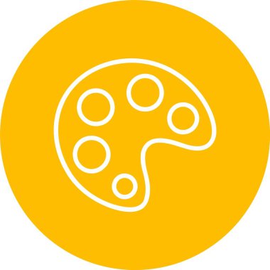 Renk paleti Vektör Simgesi Tasarımı