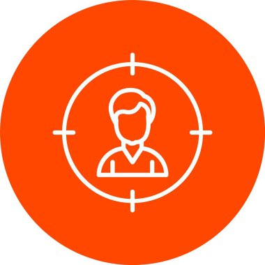 Hedef vektör simgesi tasarım