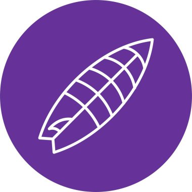 Surf Board Vector Icon Design