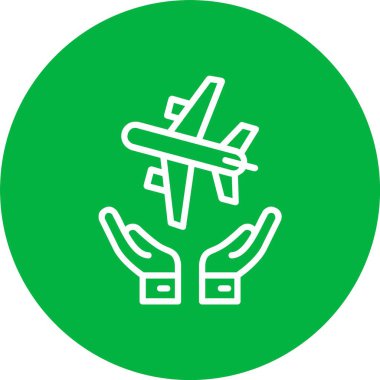 Travel Insurance Vector Icon Design