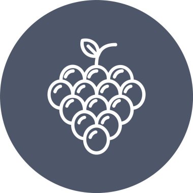 Üzüm Vektörü Simgesi Tasarımı