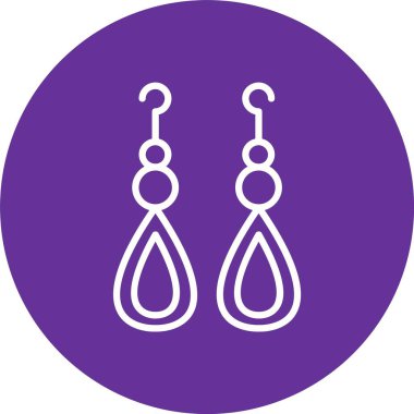 Küpeler Vektör Simgesi Tasarımı