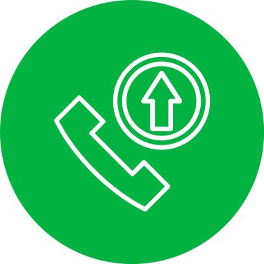 Outgoing Call Vector Icon Design