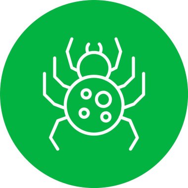 Örümcek Vektörü Simgesi Tasarımı