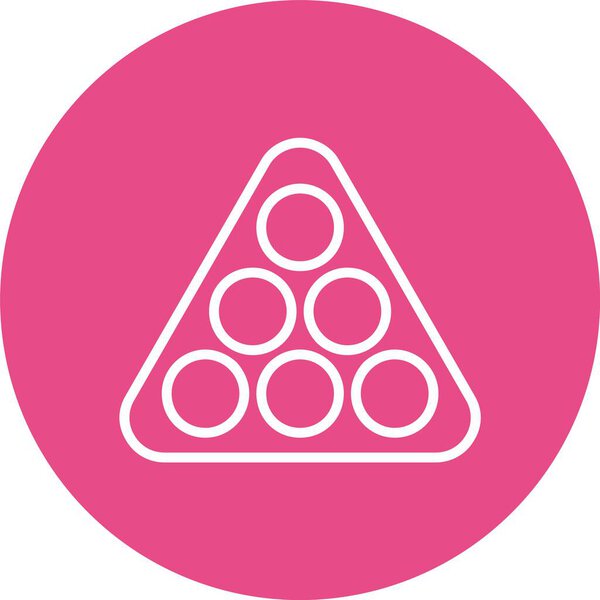 Snooker Frame Vector Icon Design