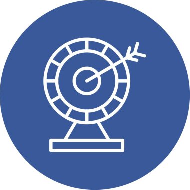 Dart Board Vector Icon Design