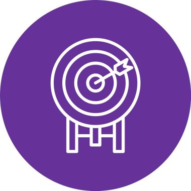 Dartboard Vektör Simgesi Tasarımı