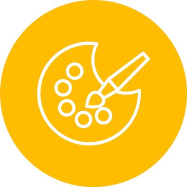 Paint Palette Vector Icon Design