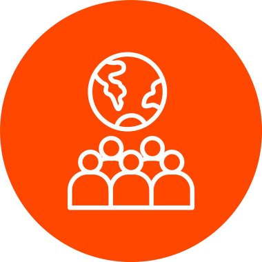 Nüfus Vektörü Simgesi Tasarımı