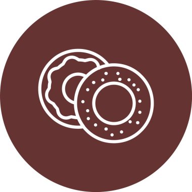 Bagel Vektör Simgesi Tasarımı