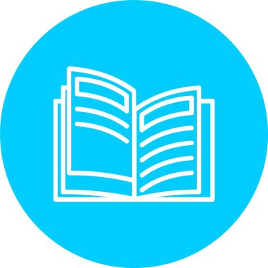 Kitap Vektörü Simgesi Tasarımı