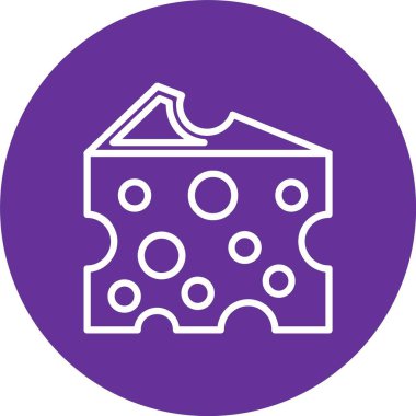 Peynir Vektörü Simgesi Tasarımı