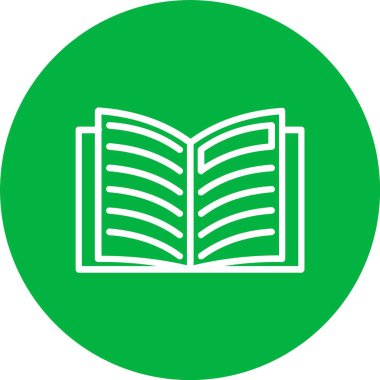 Kitap Vektörü Simgesi Tasarımı