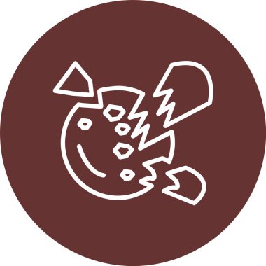 Yok Edilmiş Vektör Simgesi Tasarımı