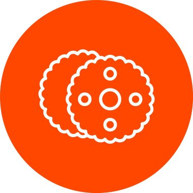 Bisküvi Vektörü Simgesi Tasarımı