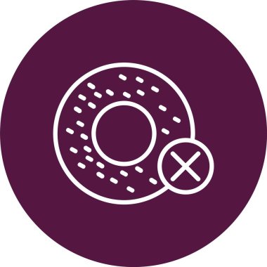 Daha Az Tatlı Vektör Simgesi Tasarımı