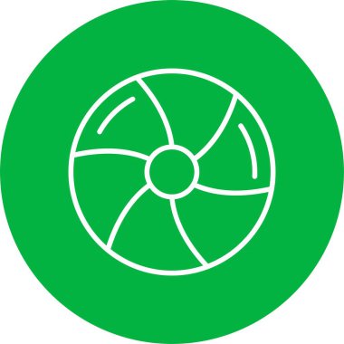 Beach Ball Vector Icon Design