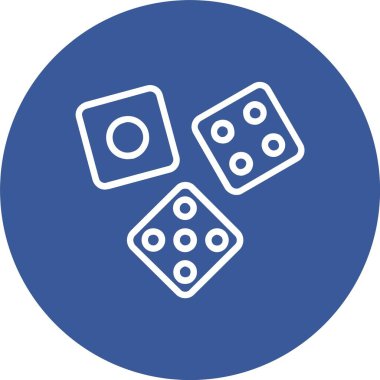 Dice Vector Icon Design