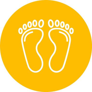 Footprint Vector Icon Design