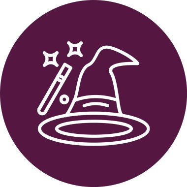 Wizard Hat Vector Icon Design