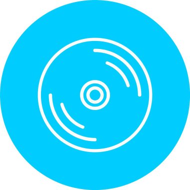 Compact Disk Vector Icon Design