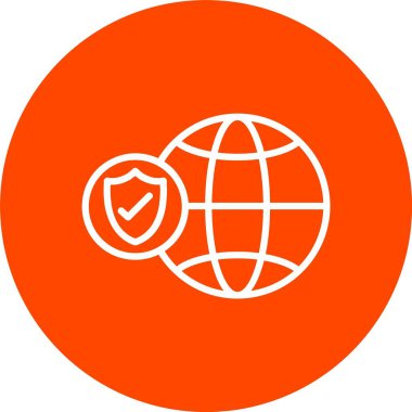 Genel Güvenlik Vektör Simgesi Tasarımı