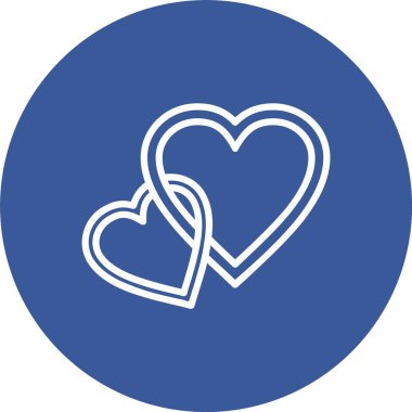 Kalp vektör simgesi tasarım