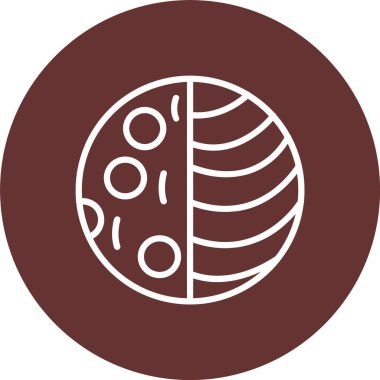 Ay tutulması Vektör Simgesi Tasarımı