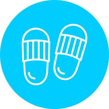 Slippers Vector Icon Design