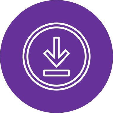 Down Arrow Vector Icon Design