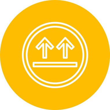 Bu Yan Ok Vektör Simgesi Tasarımı