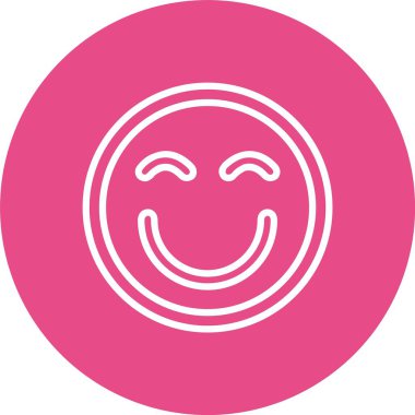 Smiley Vektör Simgesi Tasarımı